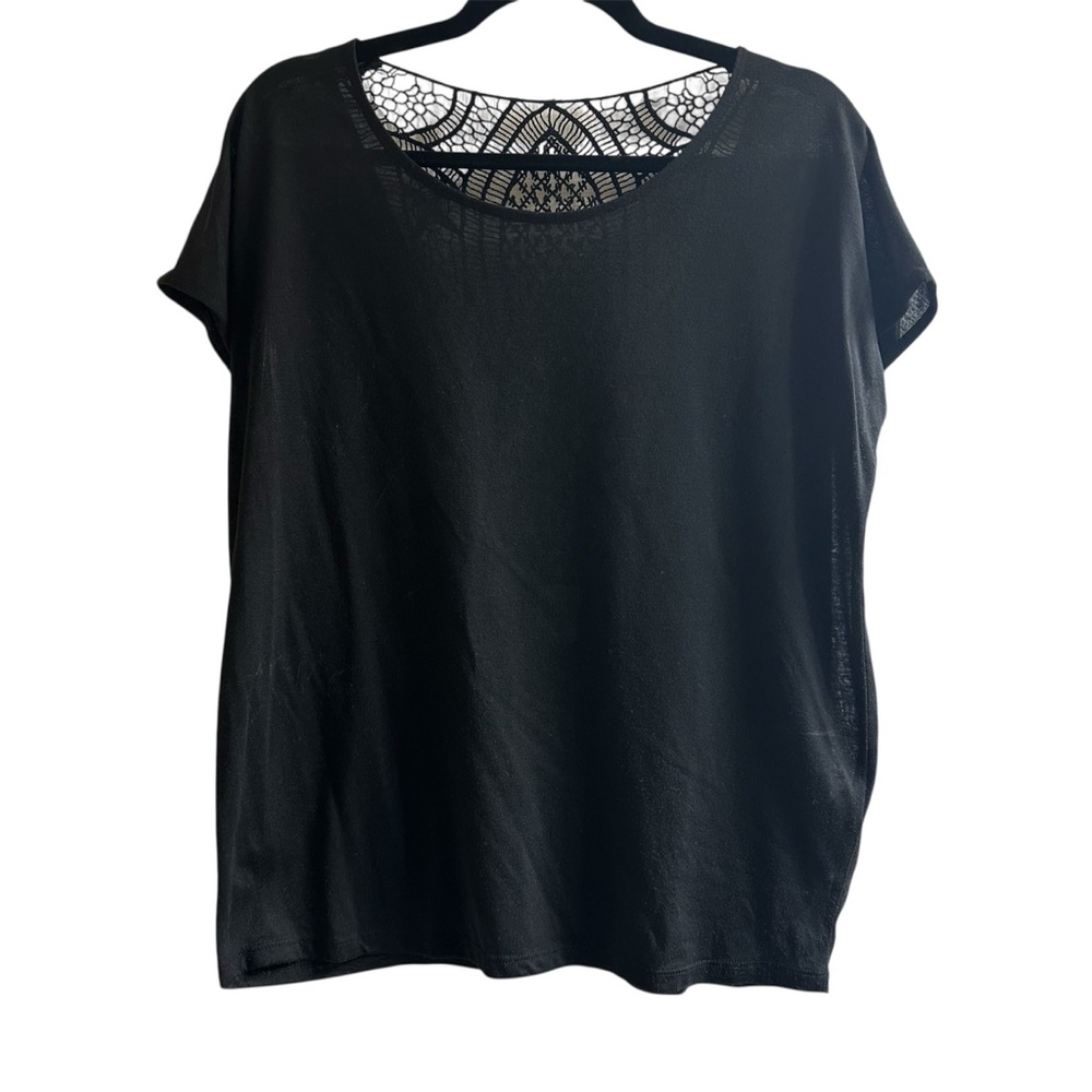 Vero Moda Elegant Black Shirt with Back Lace Detail